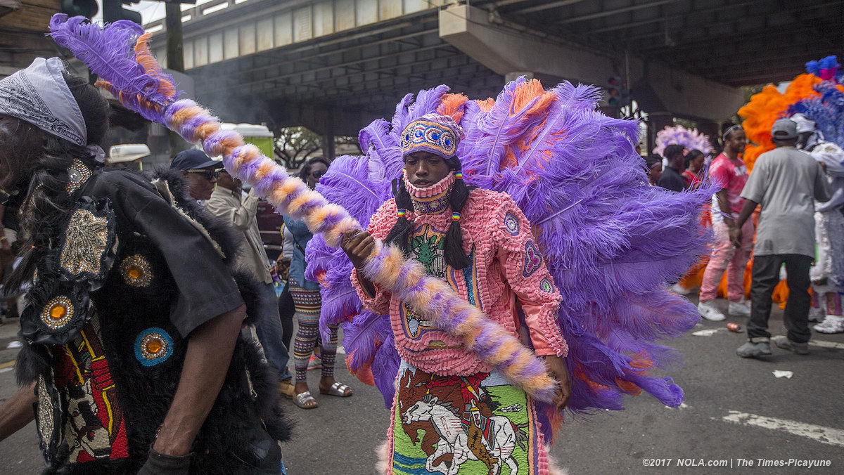 Mardi Gras Indians hit the streets In New Orleans